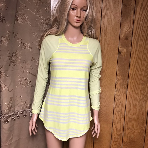 Lululemon Long Sleeve Shirt-Size 6 Yellow - Picture 6 of 12